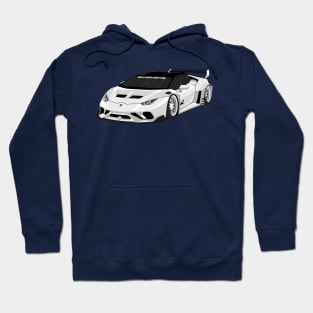 lamborghini huracan WHITE Hoodie